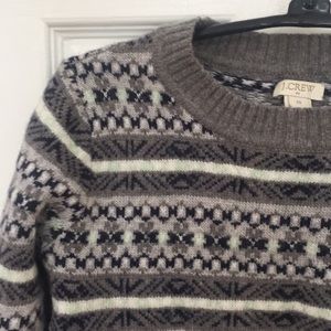 J.Crew Soft Wool Blend Sweater Grey Green Size XXS